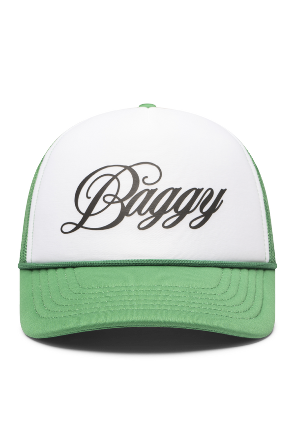 Kelly Green Logo Trucker