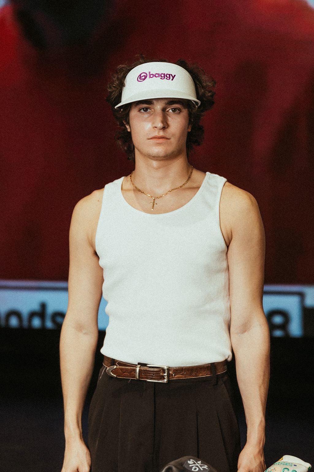 White Tour Visor