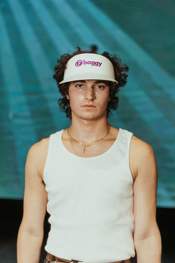White Tour Visor