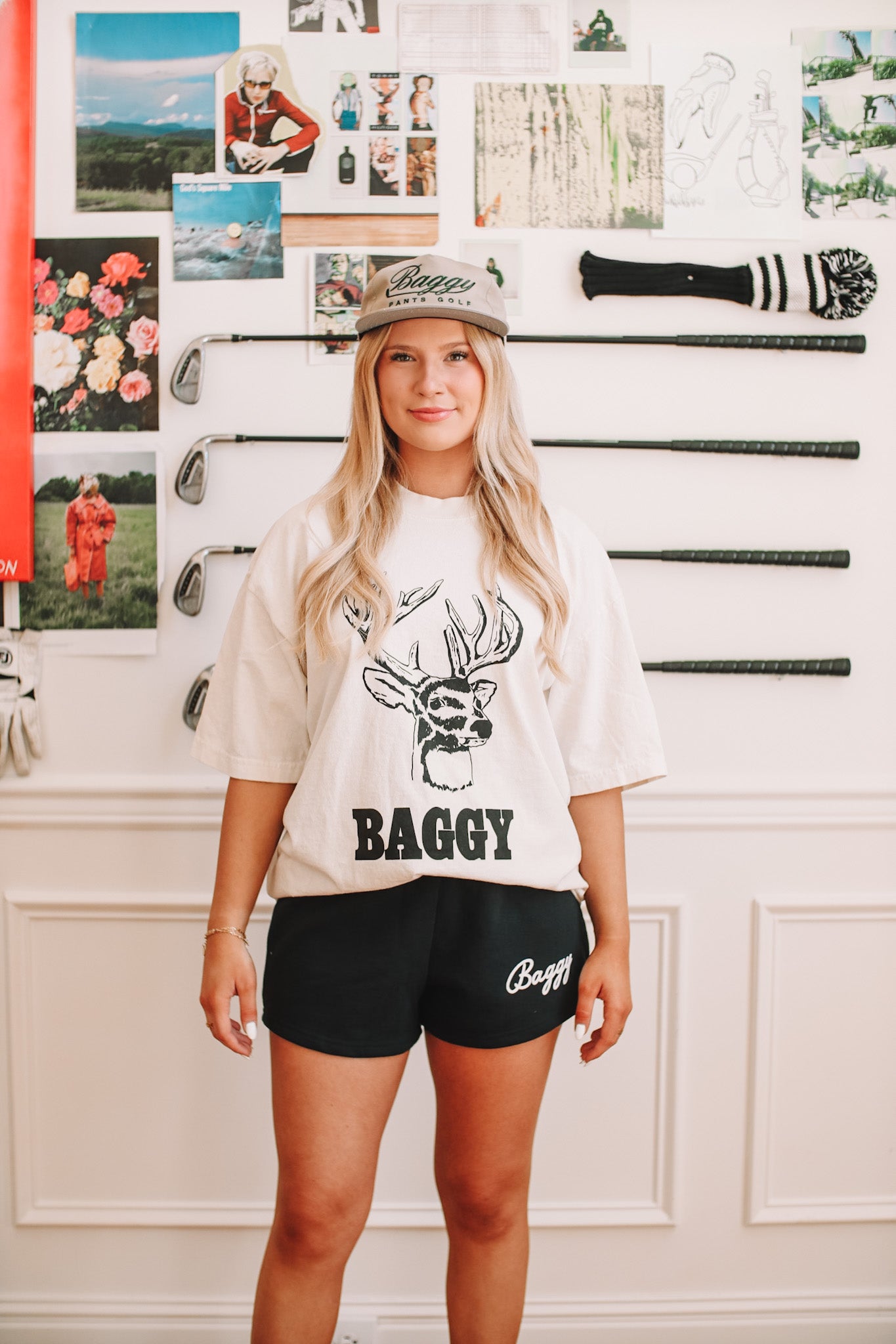 Logo Women's Shorts Baggy Pants Golf