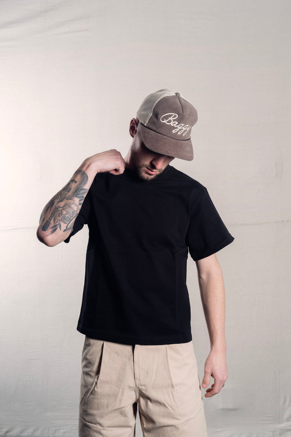 Brown Script Cap