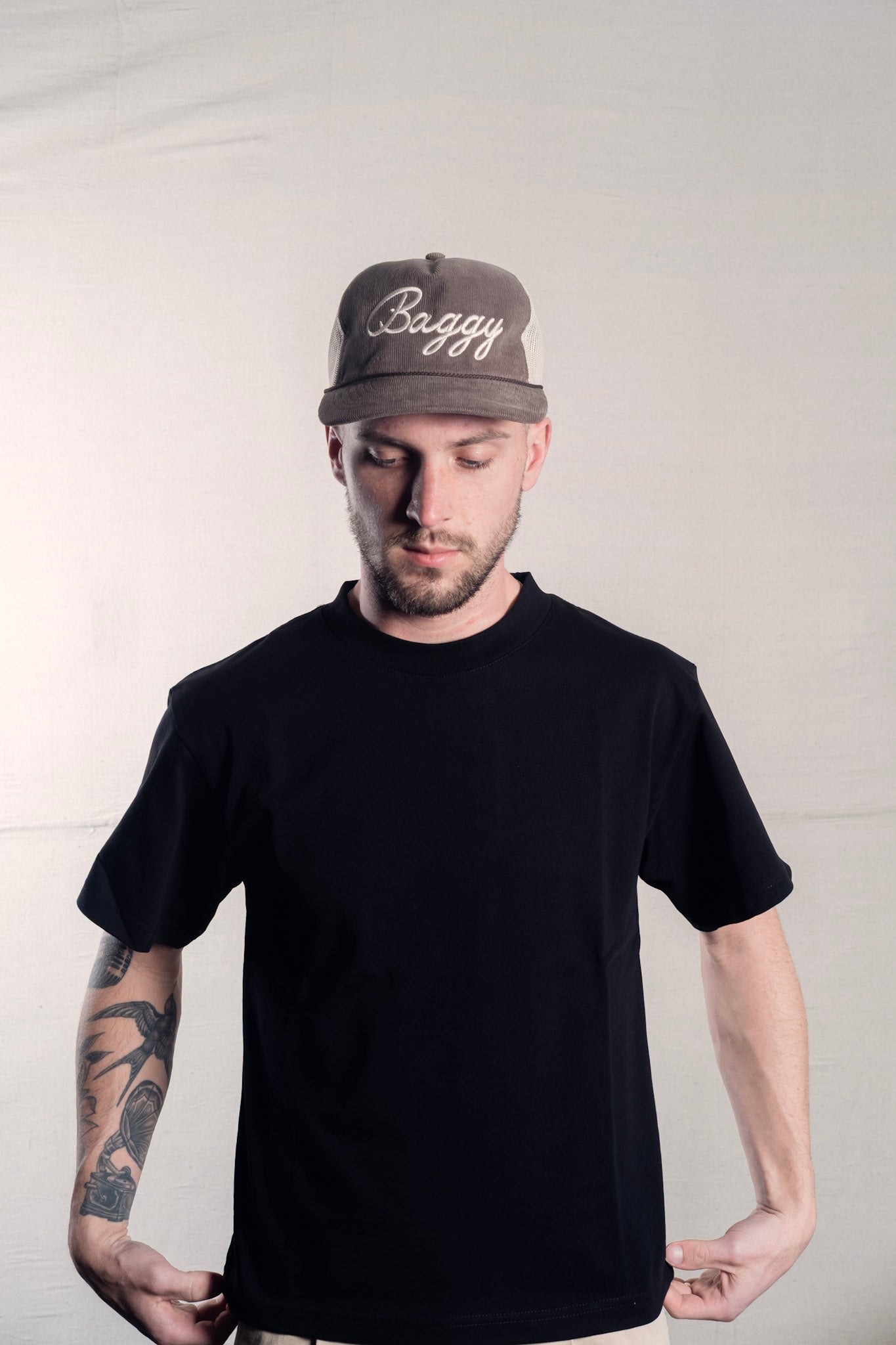 Brown Script Cap